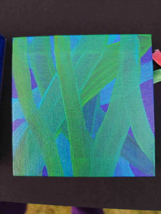 Seaweed abstraction with magnetic backing